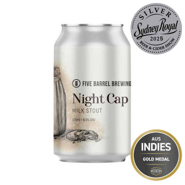 Five Barrel Brewing - Night Cap Milk Stout Can 2025