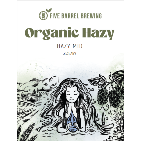 Five Barrel Brewing - Organic Hazy Decal Web