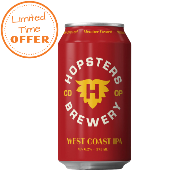 Hopsters Co-Op Brewery - West Coast IPA Can LIMITED TIME OFFER